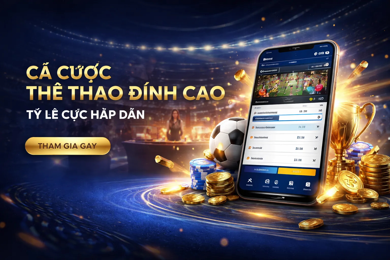 Biểu tượng cược miễn phí và vé xem trận đấu, tượng trưng cho các ưu đãi cược miễn phí tại ga65 link vào